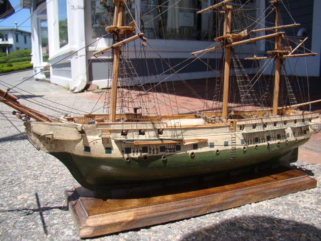 An early 20th century model of the Royal George II, built in 1788